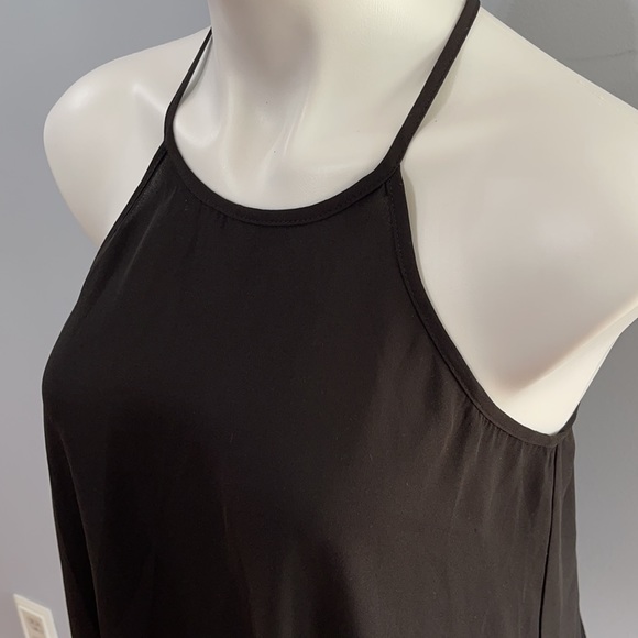 Black halter blouse with keyhole back - Picture 2 of 7